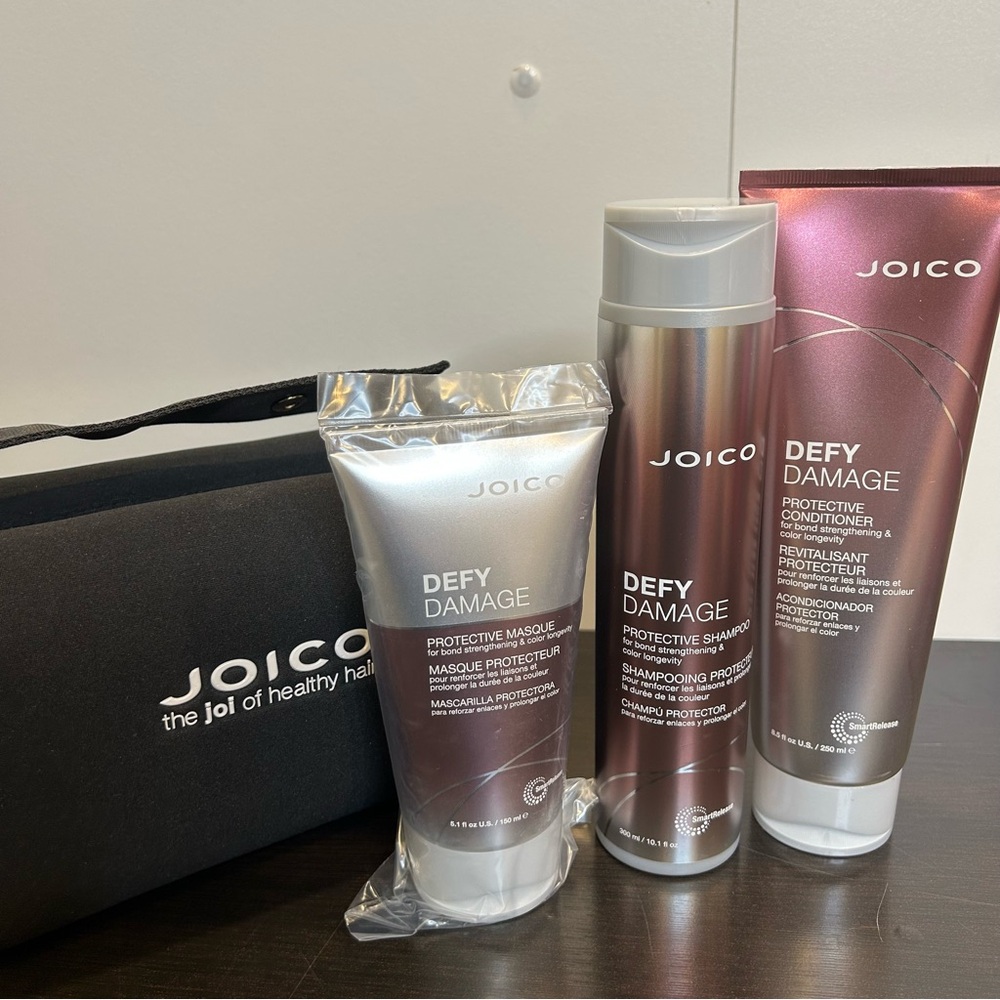 Joico Defy Damage Holiday Trio Gift Set Shampoo Power Masque Protective Shield - Picture 3 of 7